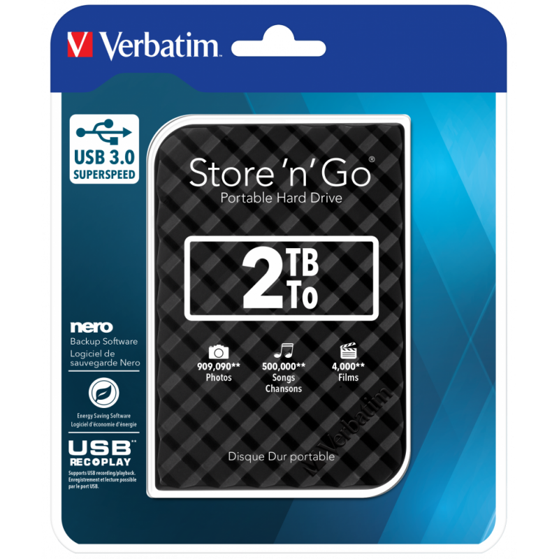 VERBATIM 2TB HDD 3.0